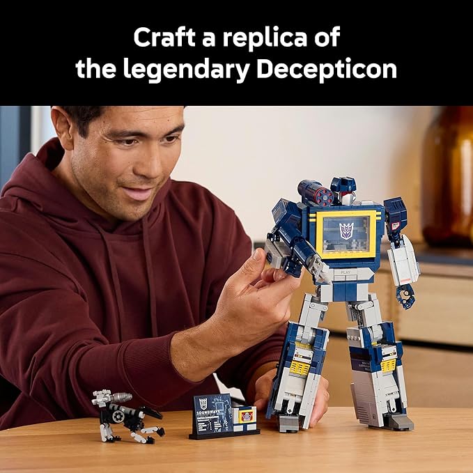 Lego 10358 Icon Transformers: Sound Wave Toy, Toy, Birthday Gift, Blocks, Men's, Women's, Vehicles, Cars, Mini-Cars, Games, Interior Decoration, Fashionable