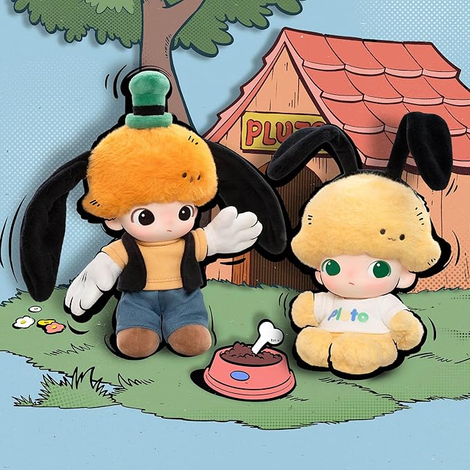 POP MART DIMOO WORLD × DISNEY Series-Vinyl Plush Keychain Blind Box, Random Design Action Figures