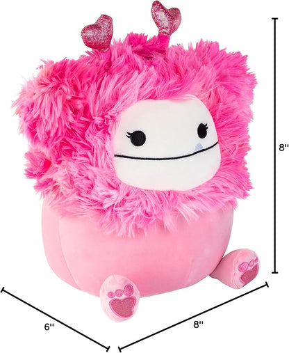 Squishmallow Original 10 Inch Caparinne The Valentine's Day Pink Bigfoot - Official Jazwares Plush - Soft, Cuddly Collectible Stuffed Animal Toy - 2026 Limited Edition - Gift for Boys, Girls, & Kids