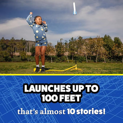 Stomp Rocket Jr Glow Rocket Refills, 6 Rockets - Replacement Glow in The Dark Rockets for Soft Foam Rocket Launcher for Kids - Fun Backyard & Outdoor Kids Toys Gifts for Boys & Girls