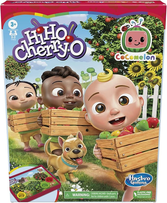 Hasbro Gaming Hi Ho Cherry-O: CoComelon Edition Board Game, Counting, Numbers, and Matching Game for Preschoolers, 2-3 Players, Ages 3+ (Amazon Exclusive)