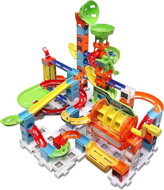 VTech - Marble Rush Deluxe Corkscrew Set, Interactive Marble Circuit, Building Toy for Children +4 Years Old, Spanish Version