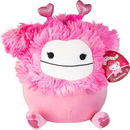 Squishmallow Original 10 Inch Caparinne The Valentine's Day Pink Bigfoot - Official Jazwares Plush - Soft, Cuddly Collectible Stuffed Animal Toy - 2026 Limited Edition - Gift for Boys, Girls, & Kids