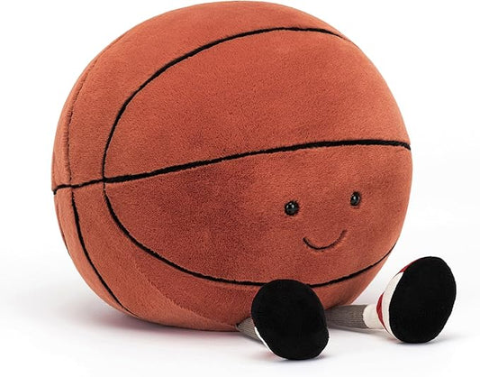 Jellycat Amuseables Basketball Stuffed Toy, 12.5 inches - Basketball Plush Gift for Sports Fans