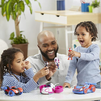 Spidey and His Amazing Friends Team Spidey Change ‘N Go Riders Playset, 3 Toy Cars and Action Figures, Marvel Super Hero Toys for 3 Year Old Boys and Girls and Up (Amazon Exclusive)