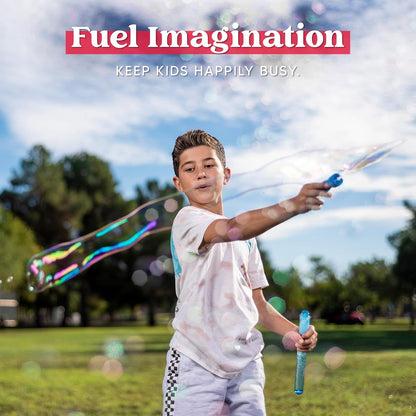 JOYIN 24 Pack 14’’ Big Bubble Wands Bulk Leaf Blower Bubble (2 Dozen) for Summer Toy, Outdoor/Indoor Activity Use, Easter, Party Favors Supplies for Kids