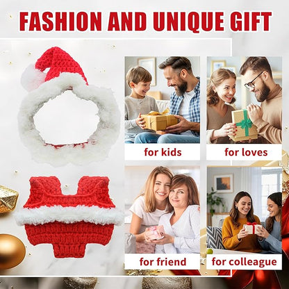 17cm Doll Clothes Set - Outfit Set for 17cm Dolls - Fantasy Christmas Style Overalls with Hat, Fantasy Chic Doll Clothing & Style Bundle, Just Clothes (Style Christmas)