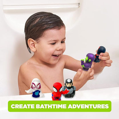 Ginsey Spidey and His Amazing Friends 5 Piece Finger Puppet Set - Bath Toys, Party Favors, 1.0 Count, 0.145 pounds