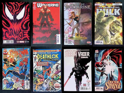 Generic P and P Comics: Huge 100 Comic Book Lot-Marvel and DC Only -All Vf to Nm+ No Duplicates Great Gift! Instant Collection