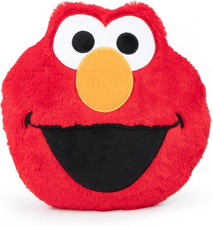 Jay Franco Sesame Street Elmo Plush Pillow and 40" Inch x 50" Inch Throw Blanket - Kids Super Soft 2 Piece Nogginz Set (Official Sesame Street Product)