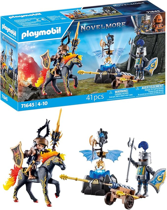 PLAYMOBIL Novelmore 71645 Guard of Armor, Includes Two Knights, a Horse and Valuable Armour, Action Packed Toy for Children from 4 Years