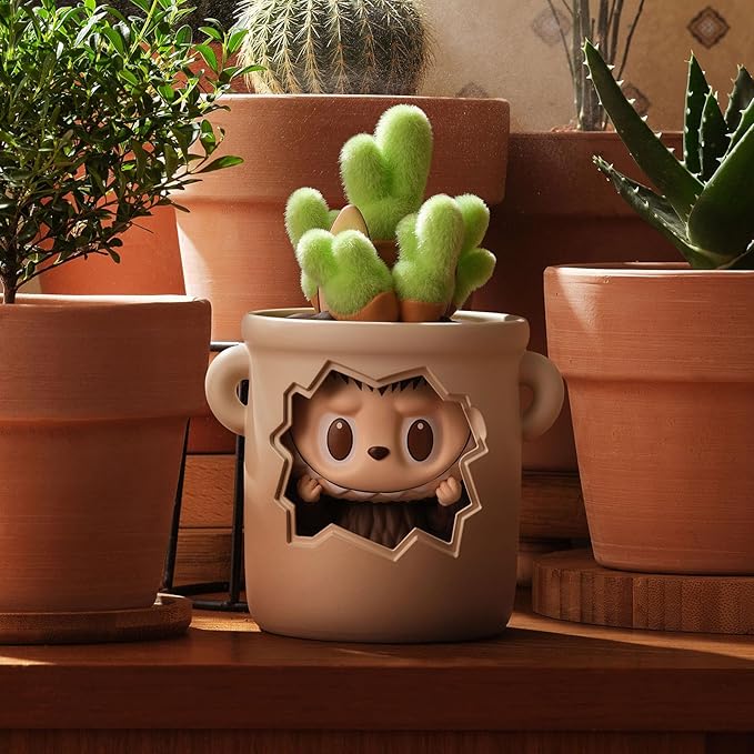 POP MART The Monsters Almost Hidden Series Blind Box Figures, Random Design Mystery Toys for Modern Home Decor, Collectible Toy Set for Desk Accessories, Single Box