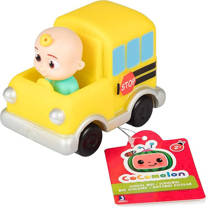 CoComelon 3" Car Vehicle 3-Pack Toy Vehicle Set - Officially Licensed - JJ, Tomtom, YoYo Figures - Holiday Christmas Stocking Stuffer Gift for Preschoolers, Toddlers, Kids, Boys, Girls - 2+