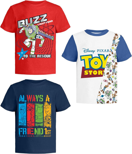 Toy Story Pixar T-Shirt (Sets) Woody Buzz Lightyear Jessie Rex Hamm MrPotato Forky Slinky Dog Toddler/Birthday Kids Clothes