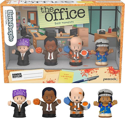 Little People Collector The Office Best Moments from US TV Show Special Edition Set for Adults & Fans in Display Box, 4 Figures
