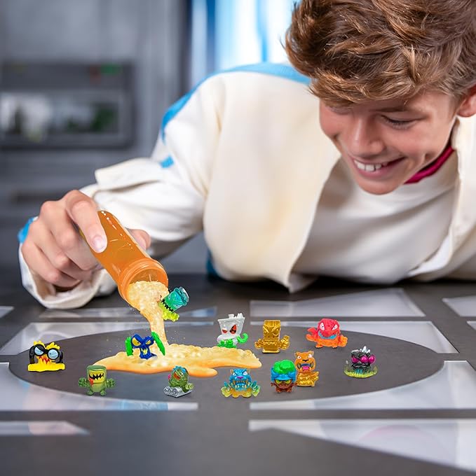 MrBeast Lab Swarms Series 2, Atomic Series 12 Pack – Python Panther, Add Water, Shake The Test Tube and Reveal 2 of 12, 1-inch (2.5 cm) MrBeast Swarms Collectible Micro Beasts. 85+ to Collect!