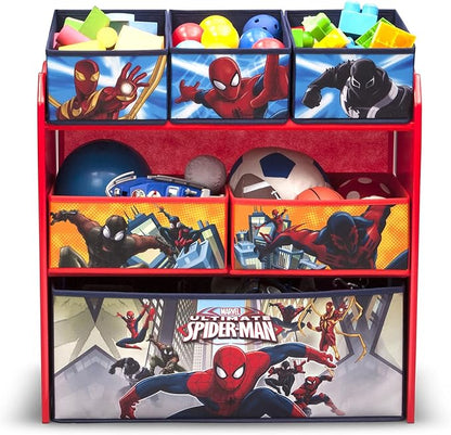 Delta Children Multi-Bin Toy Organizer, Marvel Spider Man