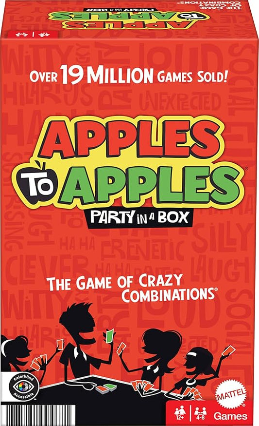 Mattel Games Apples to Apples Game of Comparisons for Parties & Family Reunions with 500+ Cards for 4 to 8 Players