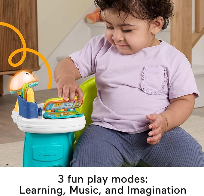 Fisher-Price Toddler Toy Laugh & Learn Song & Story Learning Chair with Music Lights & Activities for Kids Ages 1+ Years (Amazon Exclusive)