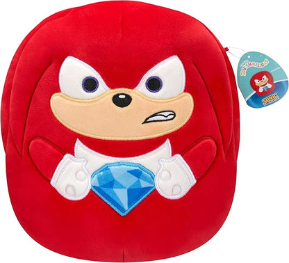 Squishmallows Original 14in “Sonic The Hedgehog” Knuckles Holding Blue Emerald Plush (Large)