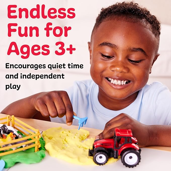 Creativity for Kids Sensory Pack: Farm, Sensory Toys for Toddlers, Pretend Play Farm Animals for Kids, Toddler Travel Toys & Holiday Stocking Stuffers (Ages 3+)