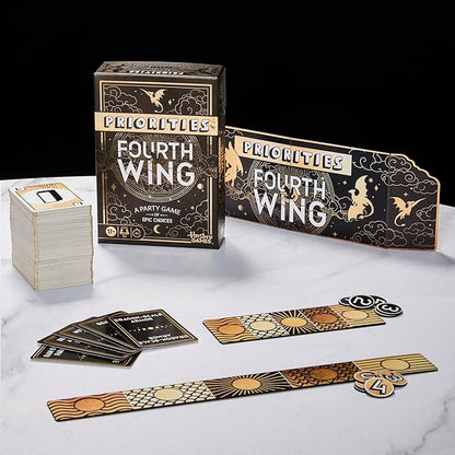 Hasbro Gaming Priorities Fourth Wing Edition Game | Officially Licensed Party Game Inspired by Empyrean Series | Ages 17+ | 3+ Players | 20 Mins.