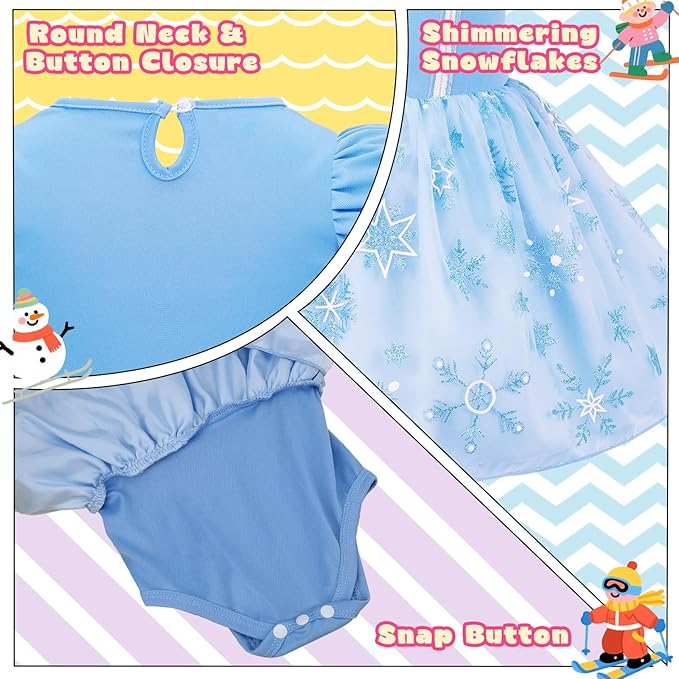 Meland Baby Princess Costume - Baby Girl Halloween Costumes for Infant Girls 6 Month-3T, Princess Dress for Toddler Dress Up