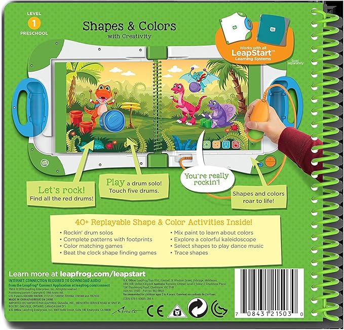 LeapFrog LeapStart Preschool Activity Book: Shapes and Colors and Creativity