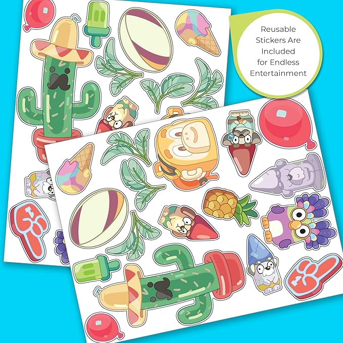 Delta Children - Bluey Design & Store 6 Bin Toy Storage Organizer - Greenguard Gold Certified, Blue