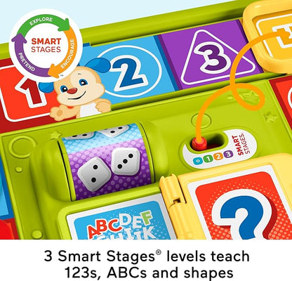 Fisher-Price Baby & Toddler Toy Laugh & Learn Puppy’s Game Activity Board with Smart Stages Learning Content for Infants Ages 9+ Months