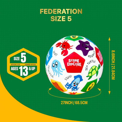 Crayola Official Soccer Ball - Unisex Kids - CRAY91BL Marine Size 5