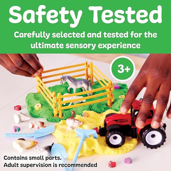 Creativity for Kids Sensory Pack: Farm, Sensory Toys for Toddlers, Pretend Play Farm Animals for Kids, Toddler Travel Toys & Holiday Stocking Stuffers (Ages 3+)