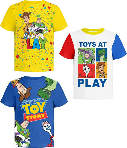 Toy Story Pixar T-Shirt (Sets) Woody Buzz Lightyear Jessie Rex Hamm MrPotato Forky Slinky Dog Toddler/Birthday Kids Clothes