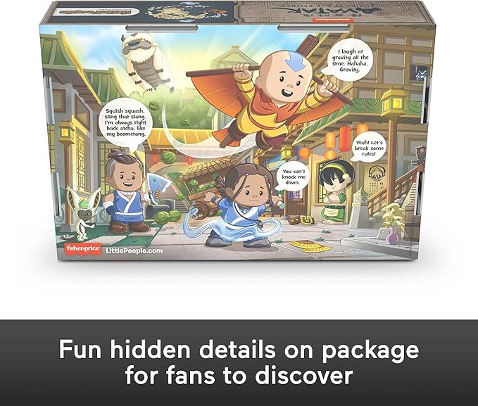 Little People Collector Avatar: The Last Airbender Special Edition Set for Adults & Fans, 4 Figures in Display Package