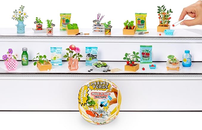 MGA's Miniverse - Make It Mini Nature Series 2 Mini Collectibles, Mystery Blind Packaging, DIY, Crafts, Resin Play, Replica Plants, Replica Animals, Mini Flowers, Botanicals, NOT Edible, Collectors