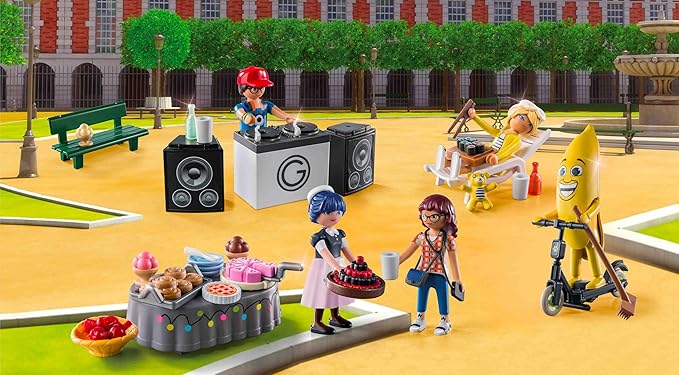 PLAYMOBIL Miraculous 71344 Advent Calendar: Miraculous Picnic in Paris, 24 Surprises, Including Five Figures, Advent Calendar 2024, Toys for Boys and Girls Ages 4