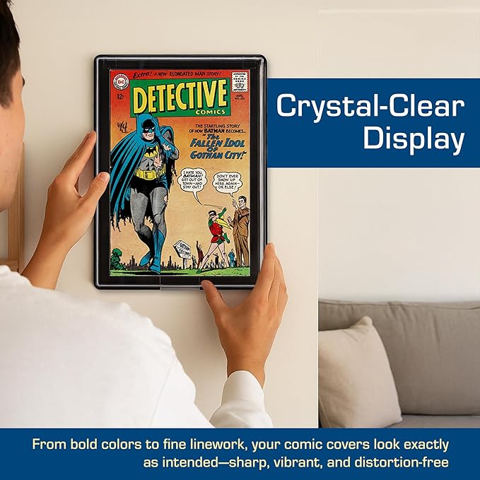 BCW Comic Book Showcase Frame – 1 Pack | Current/Modern Age Display Case | Wall-Mount Holder for Comics