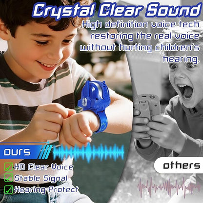 Vvinca Transform Toys Walkie Talkies for Kids 2 Pack - Toys for Boys Girls Age 3-5 5-7 8-12 Christmas Birthday Gifts for Kids Adjustable Strap Voice-Changing Clear Sound Camping Outdoor