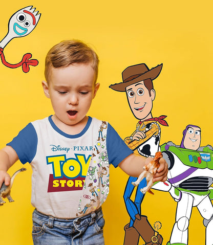 Toy Story Pixar T-Shirt (Sets) Woody Buzz Lightyear Jessie Rex Hamm MrPotato Forky Slinky Dog Toddler/Birthday Kids Clothes