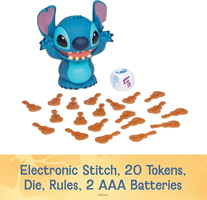 PlayMonster Laughing Stitch Dice Games – Family Games, Kids Games, Travel Games, Dice Set, Disney Stitch Toys, Make Sure to Pass Stitch Fast, Family Games for Kids and Adults, Multi-Player, Ages 6+