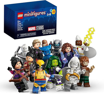 Lego Minifigures Marvel Series 2 6 Pack 66735 Mystery Blind Box, Surprise Collectible Characters for Role Play or to Add to a Minifigure or Marvel Collection, A Gift for Disney and Marvel Fans