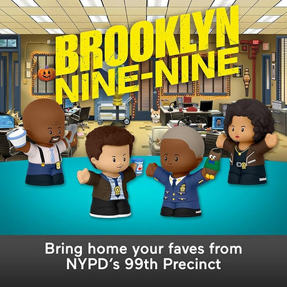 Little People Collector Brooklyn Nine-Nine TV Series Special Edition Set for Adults & Fans, 4 Figures in Display Package