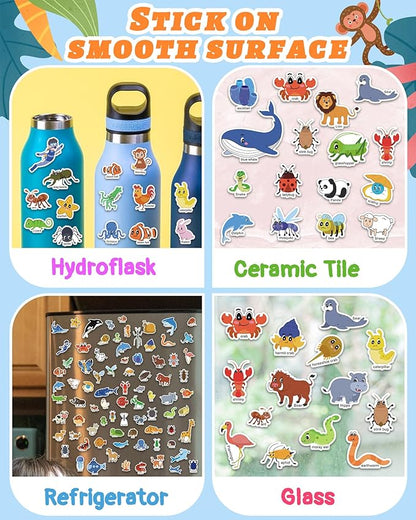 Benresive Reusable Sticker Book for Toddlers 2-4 Years, 3 Sets Travel Stickers for Kids, Waterproof Sticker Books for Toddlers 1-3, Crafts Activities for Todddlers 1-3 2-4 3-5