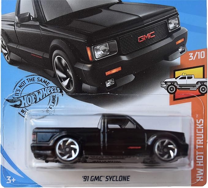 Hot Wheels Hot Trucks 3/10 '91 Syclone 150/250, Black