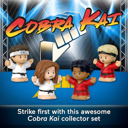 Little People Collector Cobra Kai Special Edition Figure Set for Adults & Fans in a Display Gift Box, 4 Figures