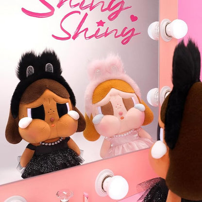 POP MART Crybaby Shiny Shiny Series-Plush Doll (Black), 13 inches Height, Toys for Modern Home Decor, Collectible Toy Set for Desk Accessories, 1PC