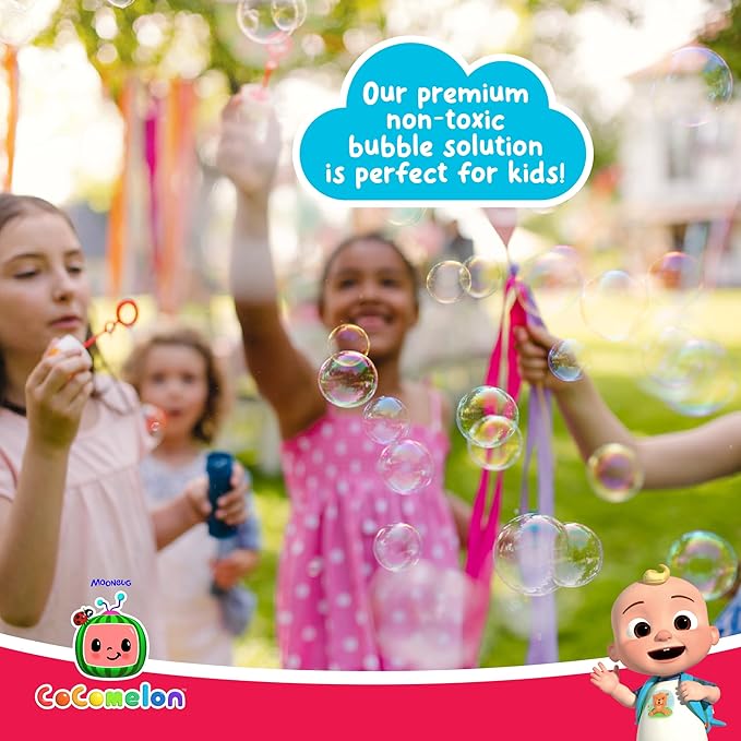 CoComelon 4-Ounce Bubbles Party Toy with Wand (Pack of 24)