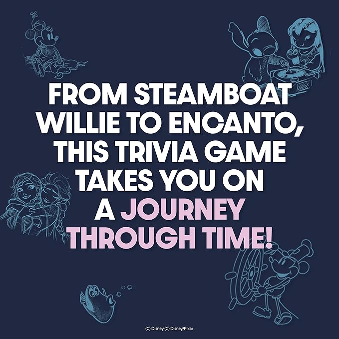 PlayMonster The Magical World of Disney Trivia Games – Board Games for Family Night, Multi-Player Board Game, Family Board Game, Travel Games, Disney Toys, Ages 6+