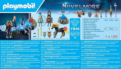 PLAYMOBIL Novelmore 71645 Guard of Armor, Includes Two Knights, a Horse and Valuable Armour, Action Packed Toy for Children from 4 Years
