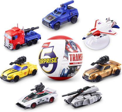 5 Surprise Transformers Series 1 by ZURU, Surprise Unboxing Licensed Transformers Collectible, Mystery Unboxing, Toy for Boys, Ages 3 and up (2 Capsules)